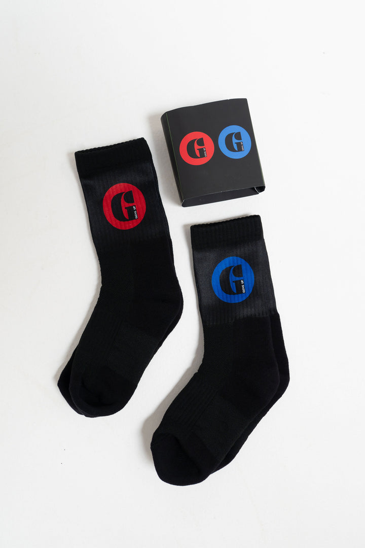 Red & Blue Corner Socks - 2 Pack