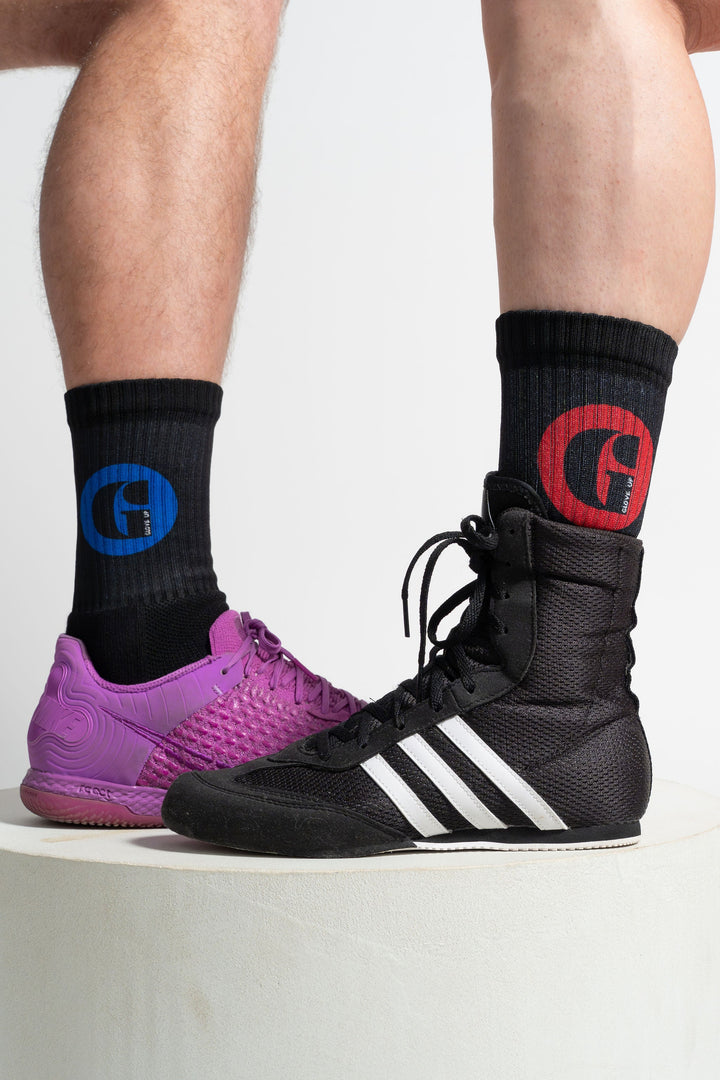 Red & Blue Corner Socks - 2 Pack