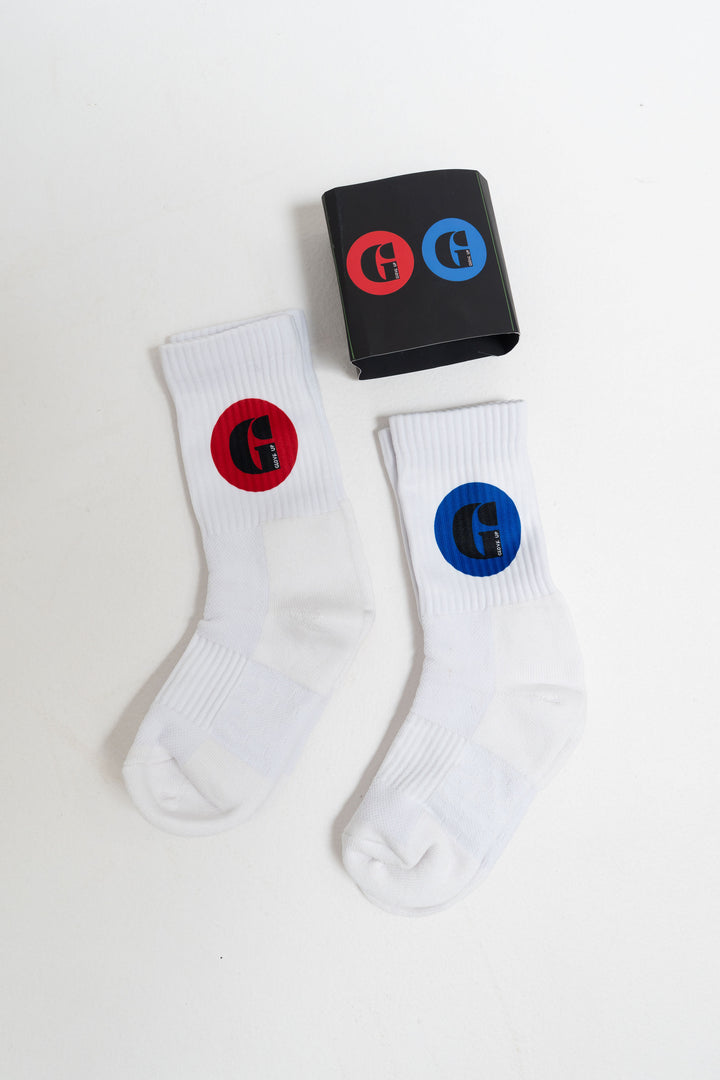 Red & Blue Corner Socks - 2 Pack